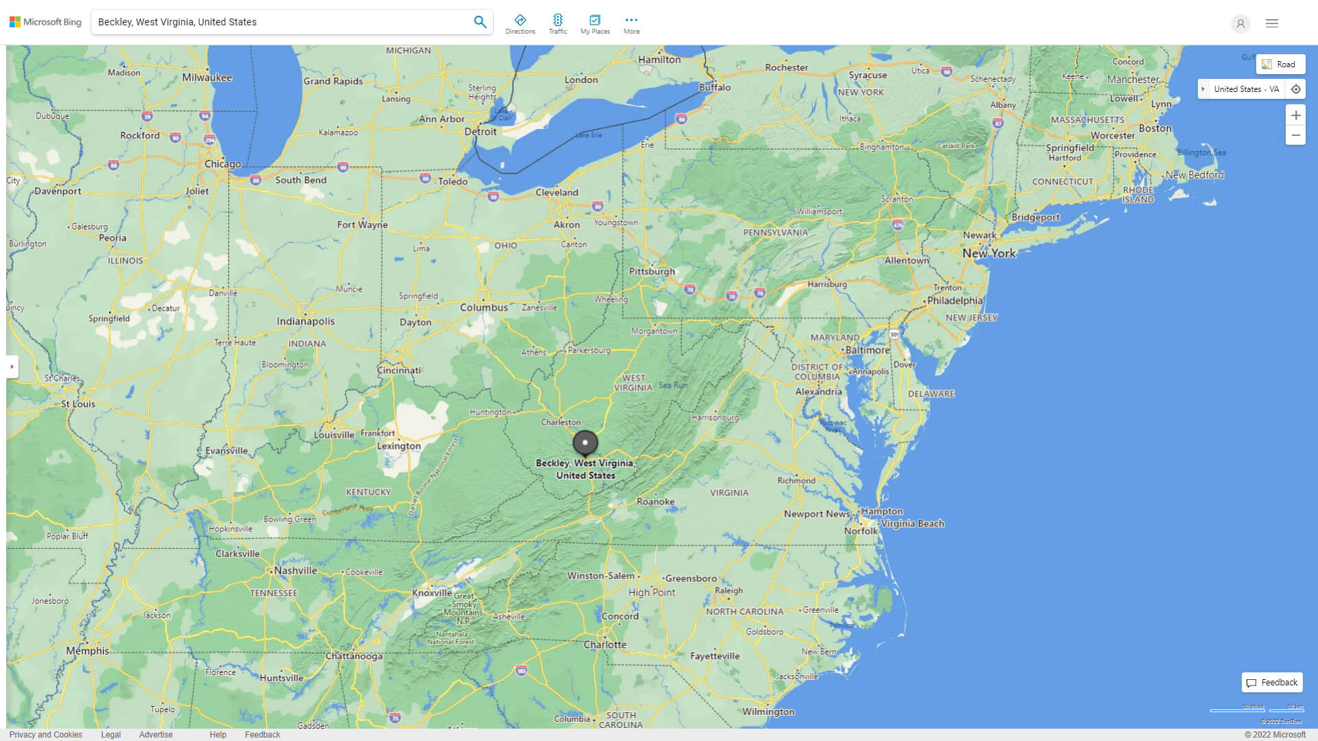 Beckley Map West Virginia